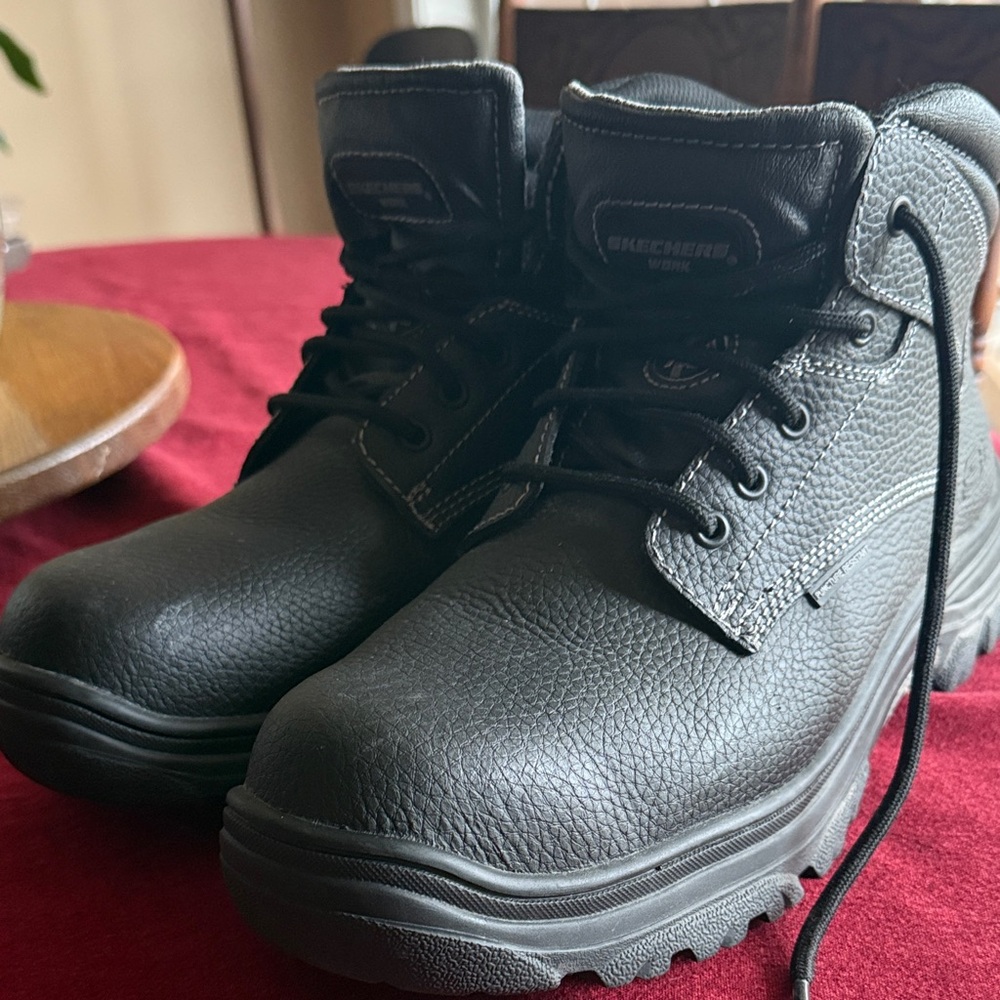 Skechers Black Mens Burgin Tarlac Steel Toe